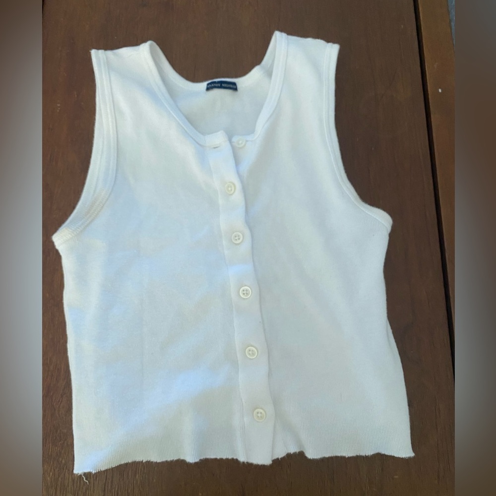 Brandy white tank top